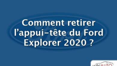 Comment retirer l’appui-tête du Ford Explorer 2020 ?