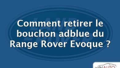 Comment retirer le bouchon adblue du Range Rover Evoque ?