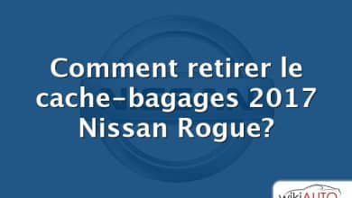 Comment retirer le cache-bagages 2017 Nissan Rogue?