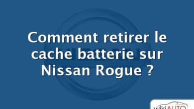 Comment retirer le cache batterie sur Nissan Rogue ?