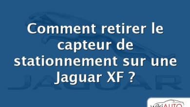 Comment retirer le capteur de stationnement sur une Jaguar XF ?