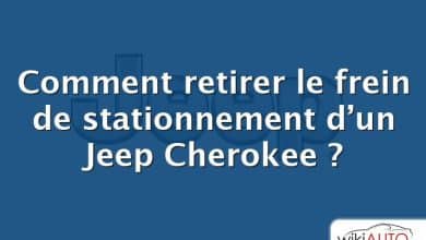 Comment retirer le frein de stationnement d’un Jeep Cherokee ?