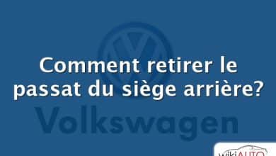 Comment retirer le passat du siège arrière?