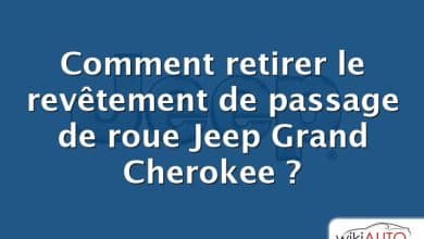 Comment retirer le revêtement de passage de roue Jeep Grand Cherokee ?