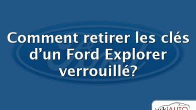 Comment retirer les clés d’un Ford Explorer verrouillé?