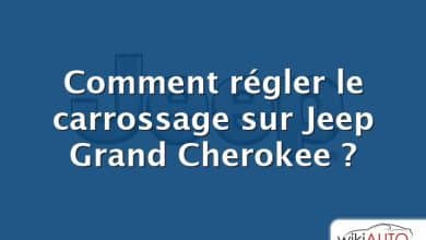 Comment régler le carrossage sur Jeep Grand Cherokee ?