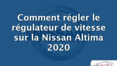 Comment régler le régulateur de vitesse sur la Nissan Altima 2020