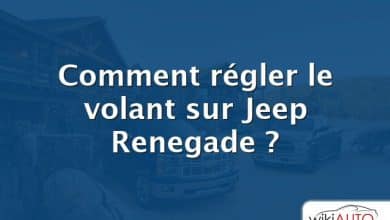 Comment régler le volant sur Jeep Renegade ?