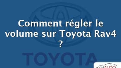 Comment régler le volume sur Toyota Rav4 ?