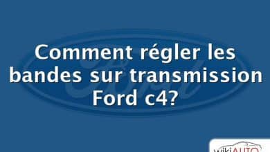 Comment régler les bandes sur transmission Ford c4?