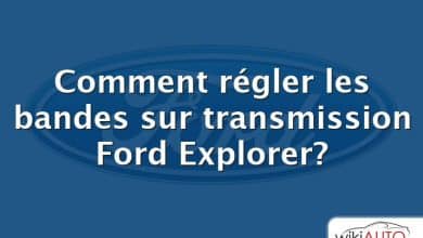Comment régler les bandes sur transmission Ford Explorer?