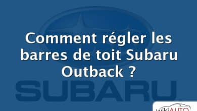 Comment régler les barres de toit Subaru Outback ?