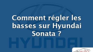 Comment régler les basses sur Hyundai Sonata ?