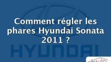 Comment régler les phares Hyundai Sonata 2011 ?