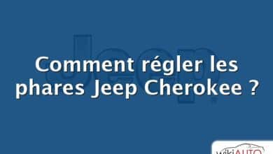 Comment régler les phares Jeep Cherokee ?