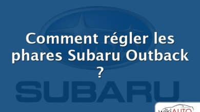 Comment régler les phares Subaru Outback ?