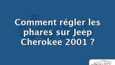 Comment régler les phares sur Jeep Cherokee 2001 ?