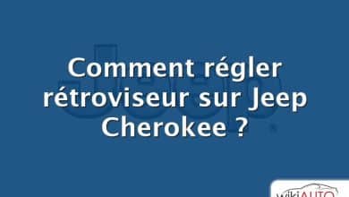 Comment régler rétroviseur sur Jeep Cherokee ?