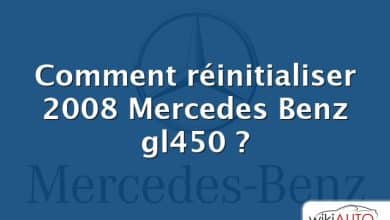 Comment réinitialiser 2008 Mercedes Benz gl450 ?