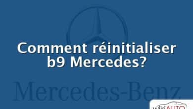 Comment réinitialiser b9 Mercedes?