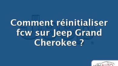 Comment réinitialiser fcw sur Jeep Grand Cherokee ?