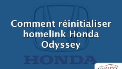 Comment réinitialiser homelink Honda Odyssey