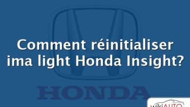 Comment réinitialiser ima light Honda Insight?