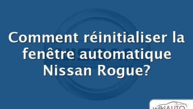 Comment réinitialiser la fenêtre automatique Nissan Rogue?