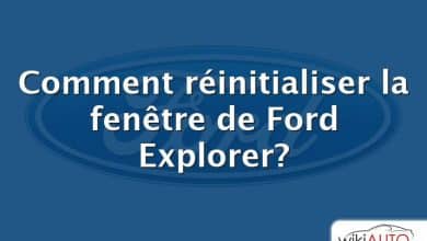 Comment réinitialiser la fenêtre de Ford Explorer?