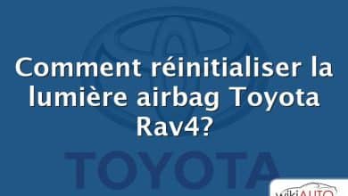 Comment réinitialiser la lumière airbag Toyota Rav4?