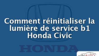 Comment réinitialiser la lumière de service b1 Honda Civic