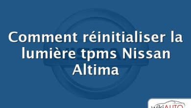 Comment réinitialiser la lumière tpms Nissan Altima