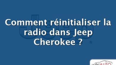 Comment réinitialiser la radio dans Jeep Cherokee ?