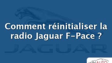 Comment réinitialiser la radio Jaguar F-Pace ?