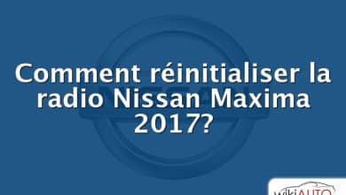 Comment réinitialiser la radio Nissan Maxima 2017?