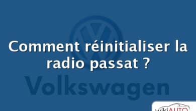 Comment réinitialiser la radio passat ?