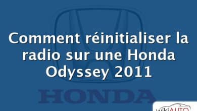 Comment réinitialiser la radio sur une Honda Odyssey 2011