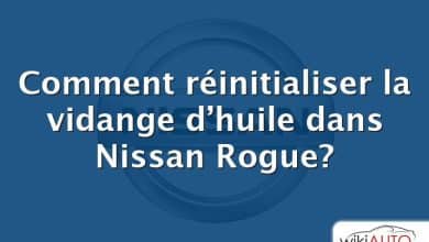 Comment réinitialiser la vidange d’huile dans Nissan Rogue?