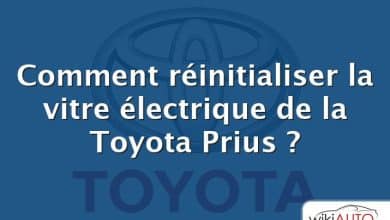 Comment réinitialiser la vitre électrique de la Toyota Prius ?