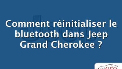 Comment réinitialiser le bluetooth dans Jeep Grand Cherokee ?