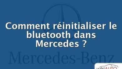 Comment réinitialiser le bluetooth dans Mercedes ?