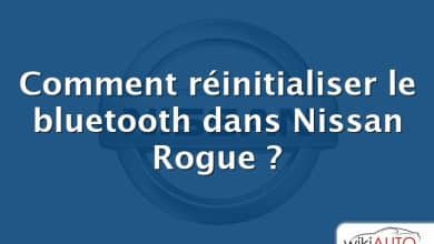 Comment réinitialiser le bluetooth dans Nissan Rogue ?