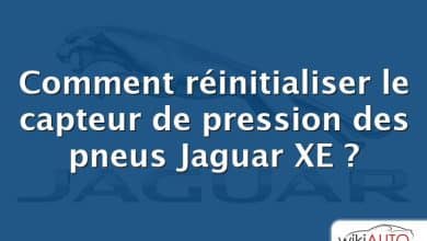 Comment réinitialiser le capteur de pression des pneus Jaguar XE ?