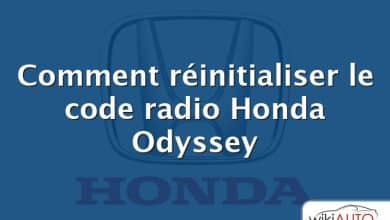 Comment réinitialiser le code radio Honda Odyssey