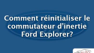 Comment réinitialiser le commutateur d’inertie Ford Explorer?