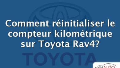 Comment réinitialiser le compteur kilométrique sur Toyota Rav4?