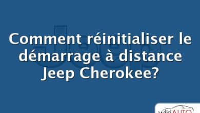 Comment réinitialiser le démarrage à distance Jeep Cherokee?
