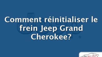 Comment réinitialiser le frein Jeep Grand Cherokee?