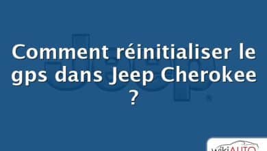 Comment réinitialiser le gps dans Jeep Cherokee ?