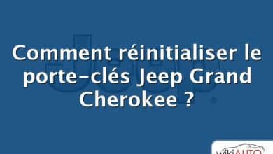 Comment réinitialiser le porte-clés Jeep Grand Cherokee ?